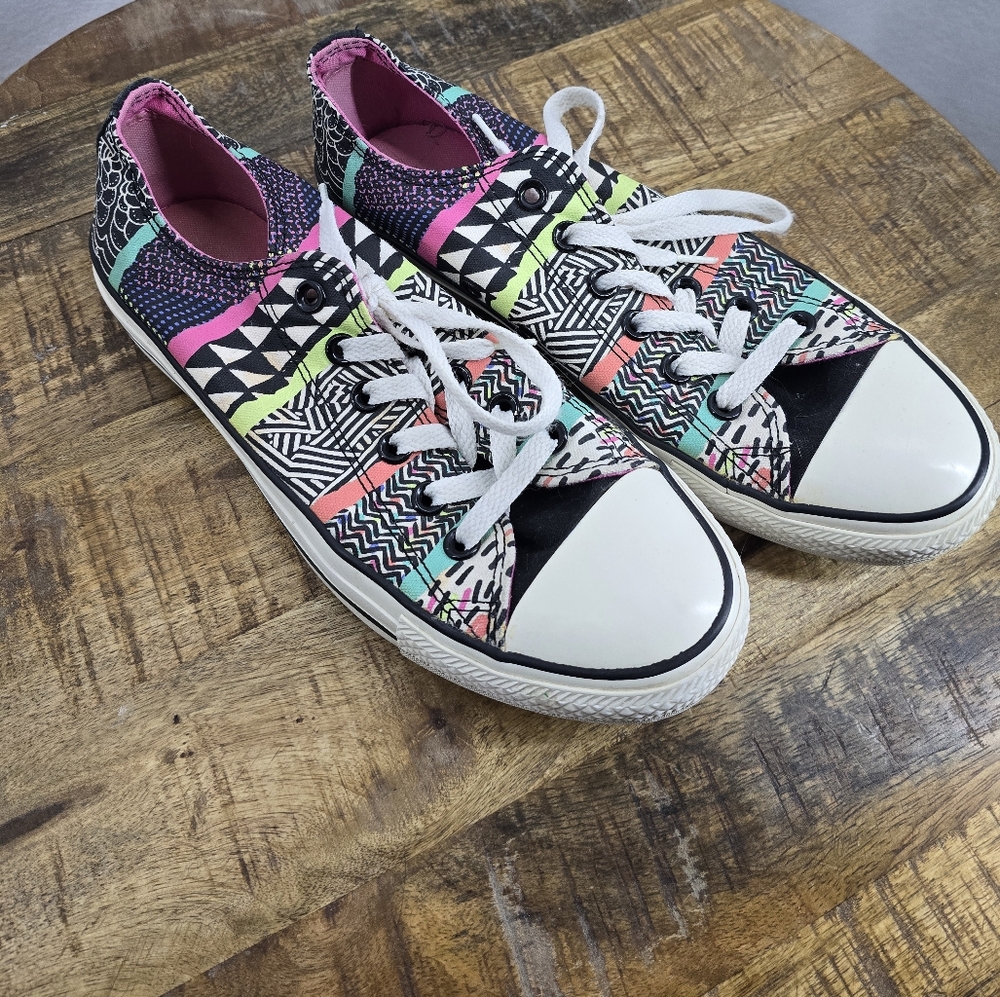Converse Black White Neon Multi Pattern - image 2
